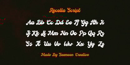 Recolla Font Poster 9