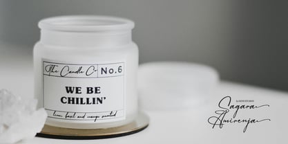 Sagara Amirenja Font Poster 8