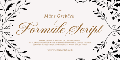 Formale Script Font Poster 1