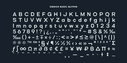 Ognico Font Poster 12