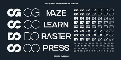 Ognico Font Poster 10