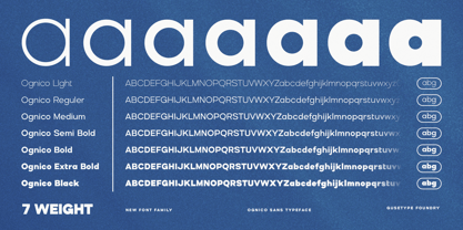 Ognico Font Poster 2