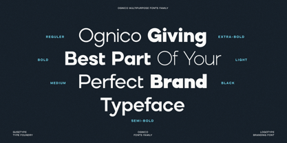 Ognico Font Poster 4