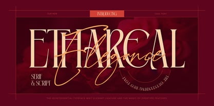 Ethareal Elegance Font Poster 1