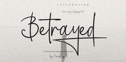 Betrayed Font Poster 1