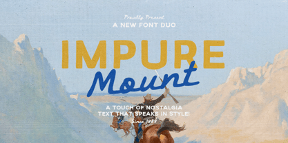 Impure Mount Font Poster 1