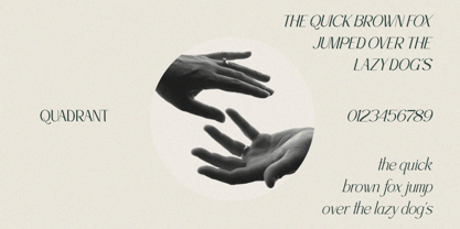 Quadrant Font Poster 10
