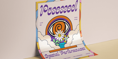 Psychodelic Font Poster 3