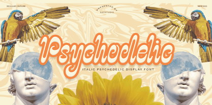 Psychodelic Font Poster 1