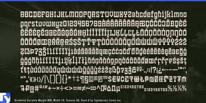 Dividente Variable Font Poster 7