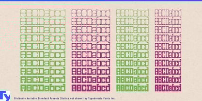 Dividente Variable Font Poster 4