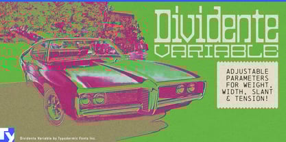 Dividente Variable Font Poster 1