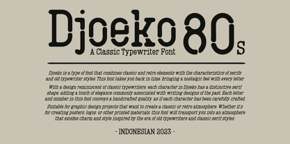 Djoeko Font Poster 2