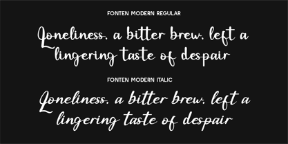 CF Fonten Modern Font Poster 5