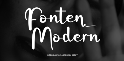 CF Fonten Modern Font Poster 1