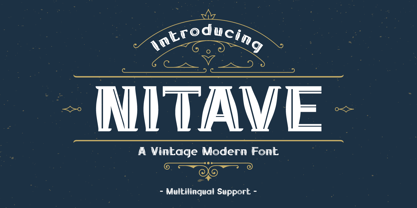 Nitave Font Poster 1