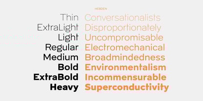 Hebden Recut Font Poster 5