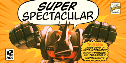 Super Spectacular Font Poster 1