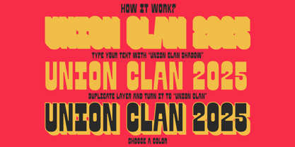 Union Clan Font Poster 3