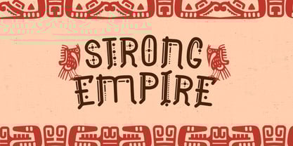 Aztec Line Font Poster 5