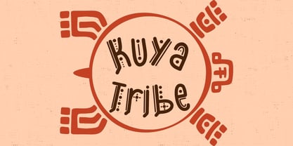 Aztec Line Font Poster 3