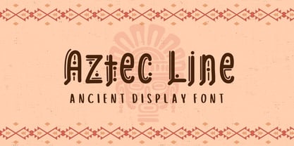 Aztec Line Font Poster 1