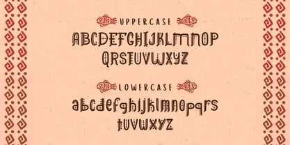 Aztec Line Font Poster 6