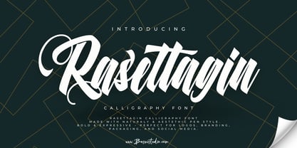 Rasettagin Font Poster 1