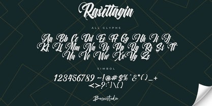 Rasettagin Font Poster 10