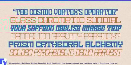 Dividente Font Poster 2