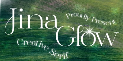 Jina Glow Font Poster 1