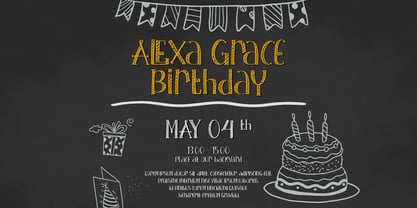 Kanvase Chalks Font Poster 6