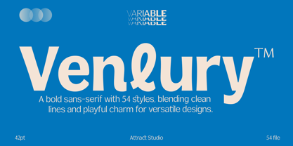 Venlury Font Poster 1