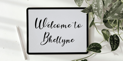 Bhellyne Font Poster 2