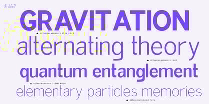 Gethalina Variable Font Poster 2