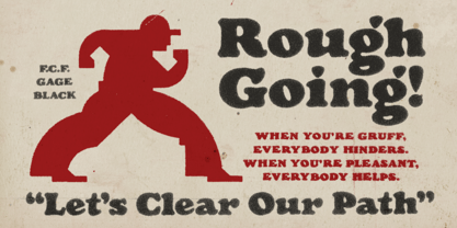 FCF Gage Font Poster 5