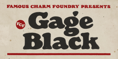 FCF Gage Font Poster 1