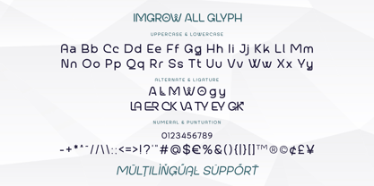 Imgrow Font Poster 7
