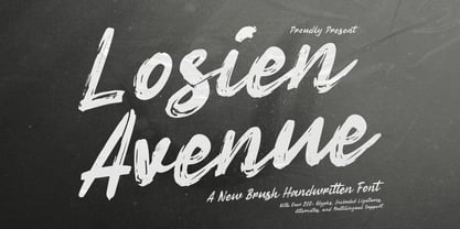 Losien Avenue Font Poster 1