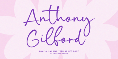 Anthony Gilford Font Poster 1