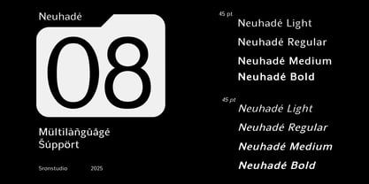 Neuhade Font Poster 8