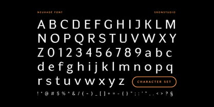 Neuhade Font Poster 14