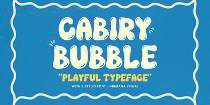 Cabiry Bubble Font Poster 1