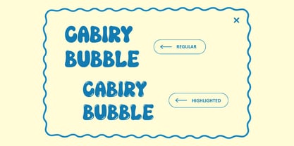 Cabiry Bubble Font Poster 2