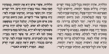 Hebrew Hatikva Tanach Font Poster 5