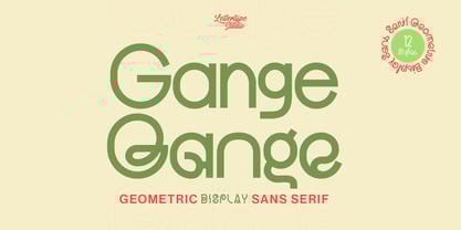 Gange Font Poster 1