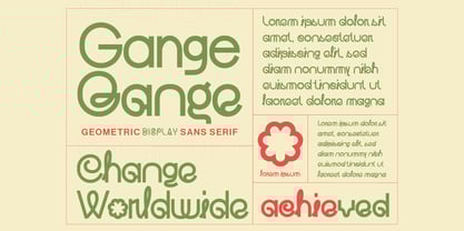 Gange Font Poster 3