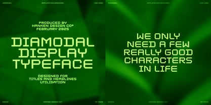 Diamodal Font Poster 2