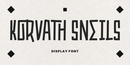 MC Korvath Sneils Font Poster 1