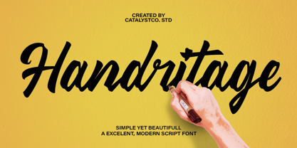 Hendritage Font Poster 1